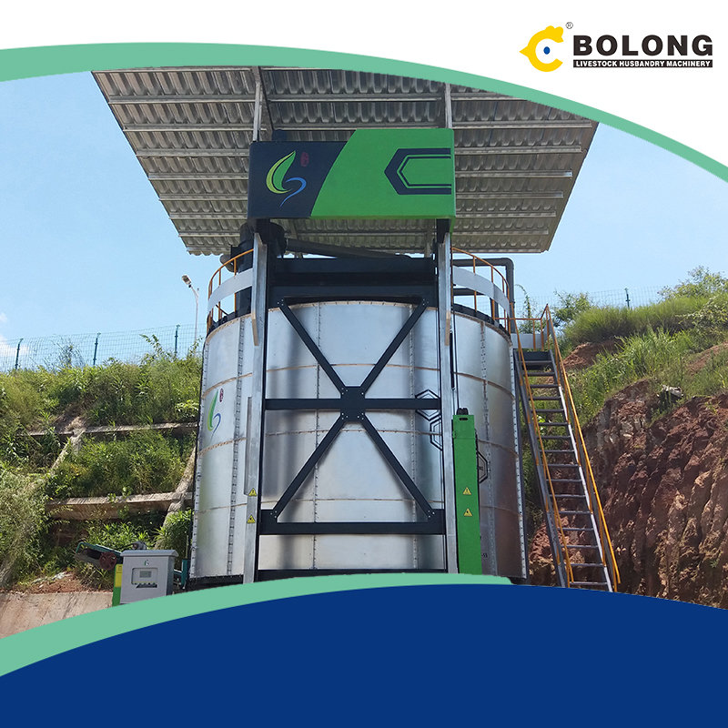 quite-running chicken dung fermentation machine